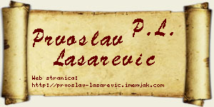 Prvoslav Lašarević vizit kartica